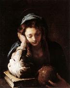 FETI, Domenico The Repentant St Mary Magdalene dfr France oil painting artist